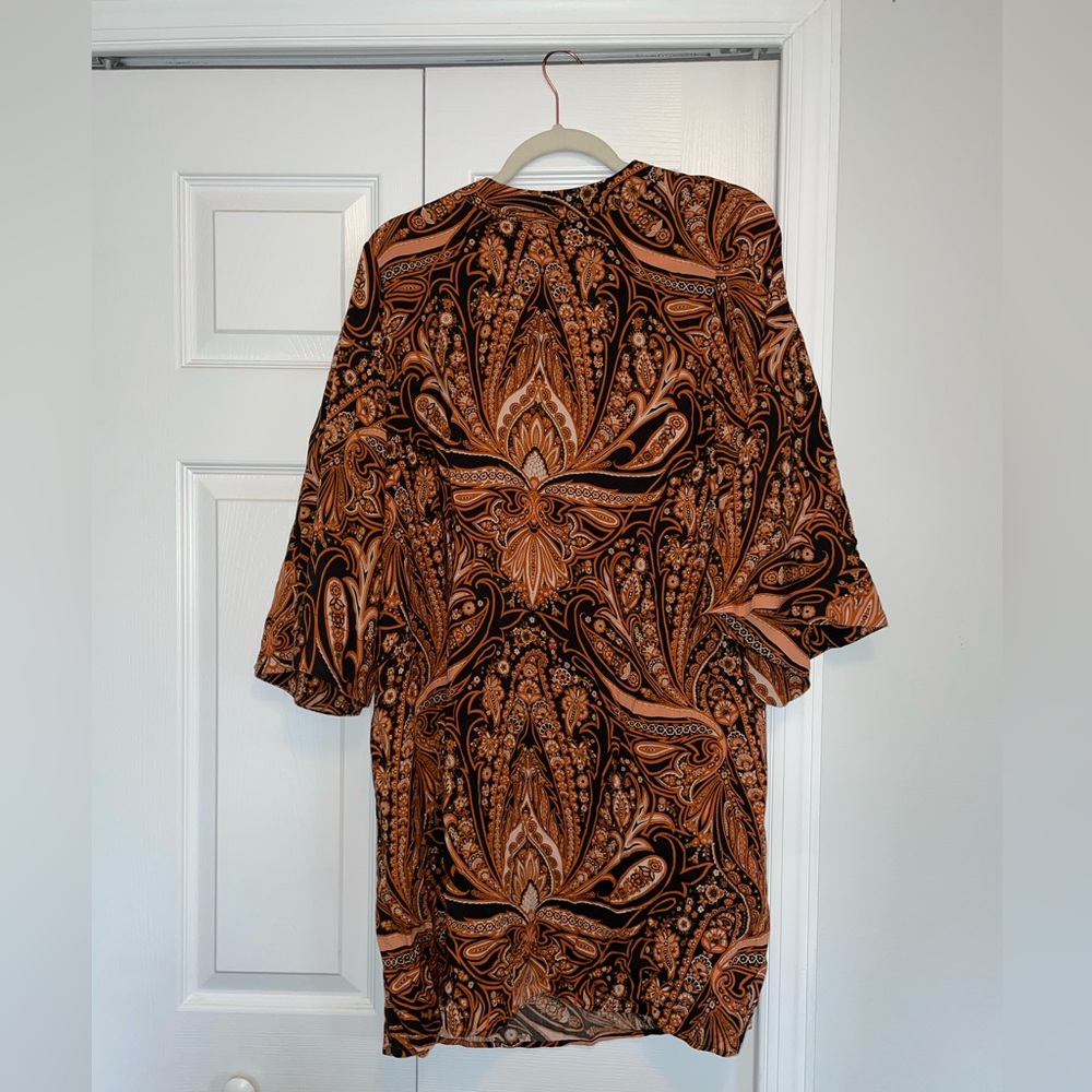 H&M paisley fall dress. Size 14